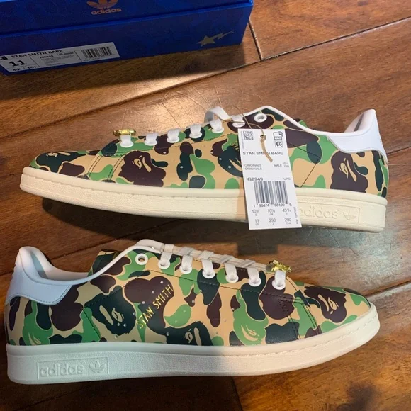 BAPE X ADIDAS STAN SMITH SHOES - Picture 4 of 5